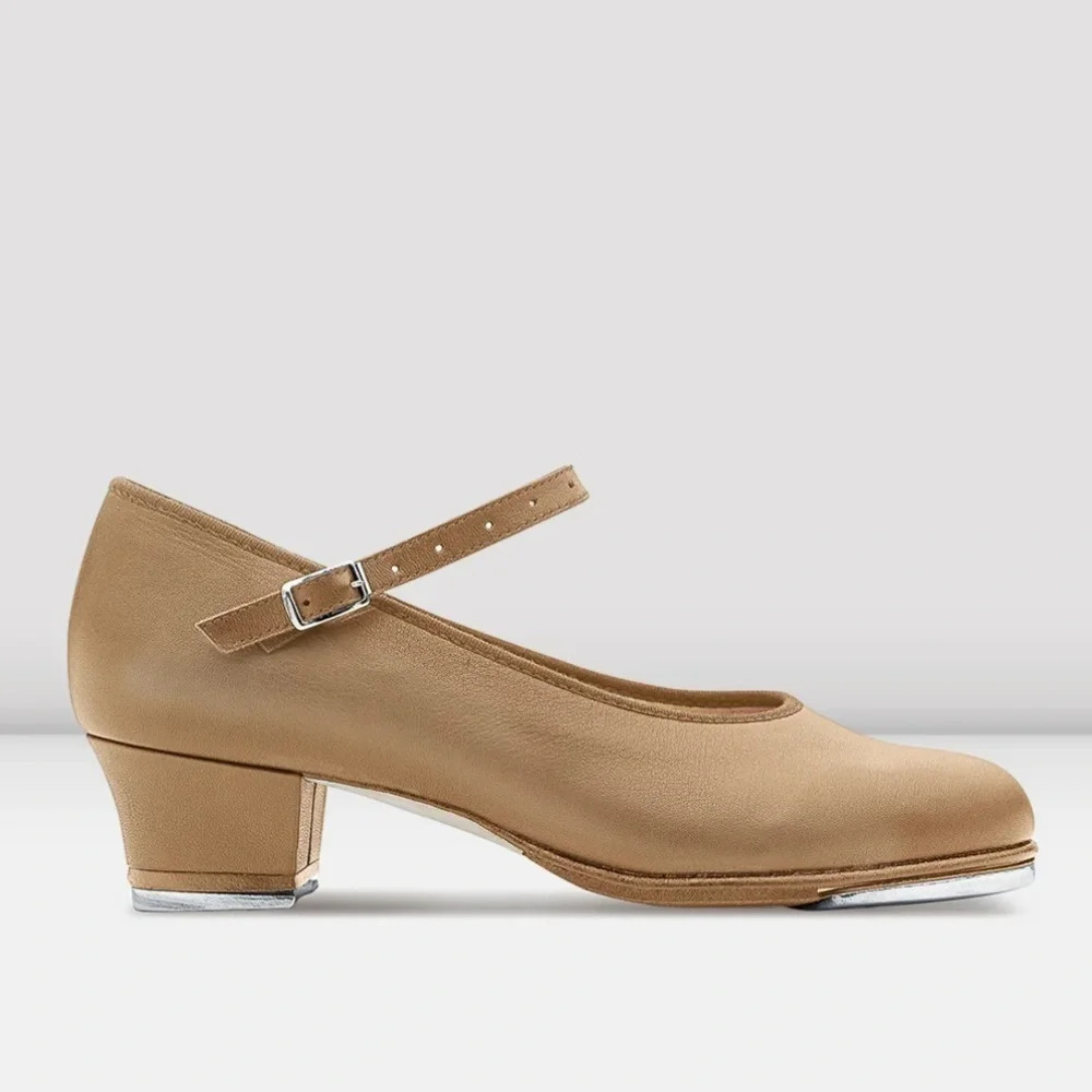 New BLOCH Ladies Showtapper Tap Shoes in Tan Size 4.5